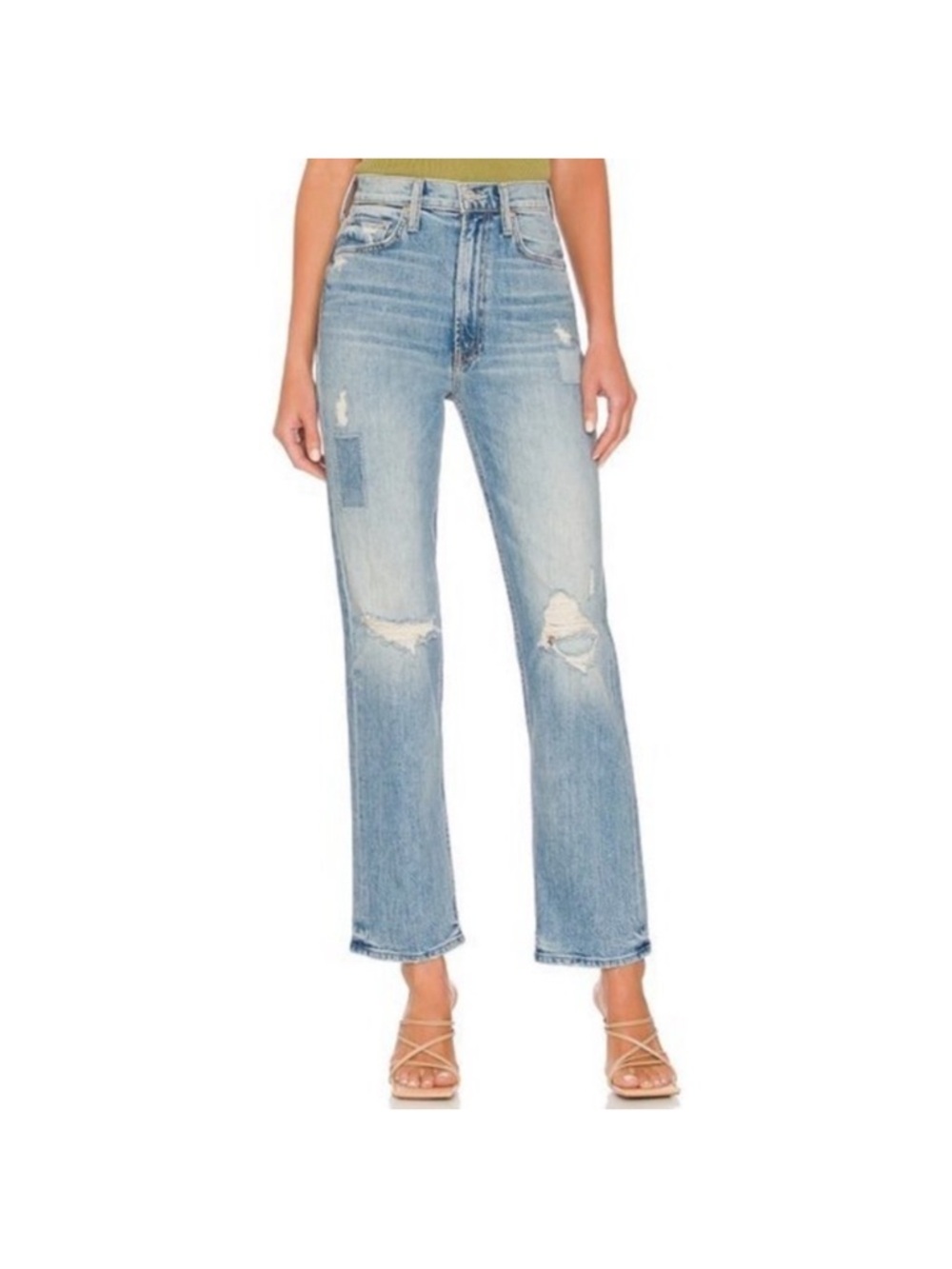 MOTHER high waisted study hover Jeans